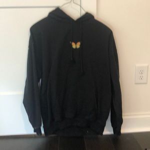 black butterfly sweatshirt